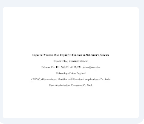 The Impact of Vitamin D on Cognitive Function thumbnail