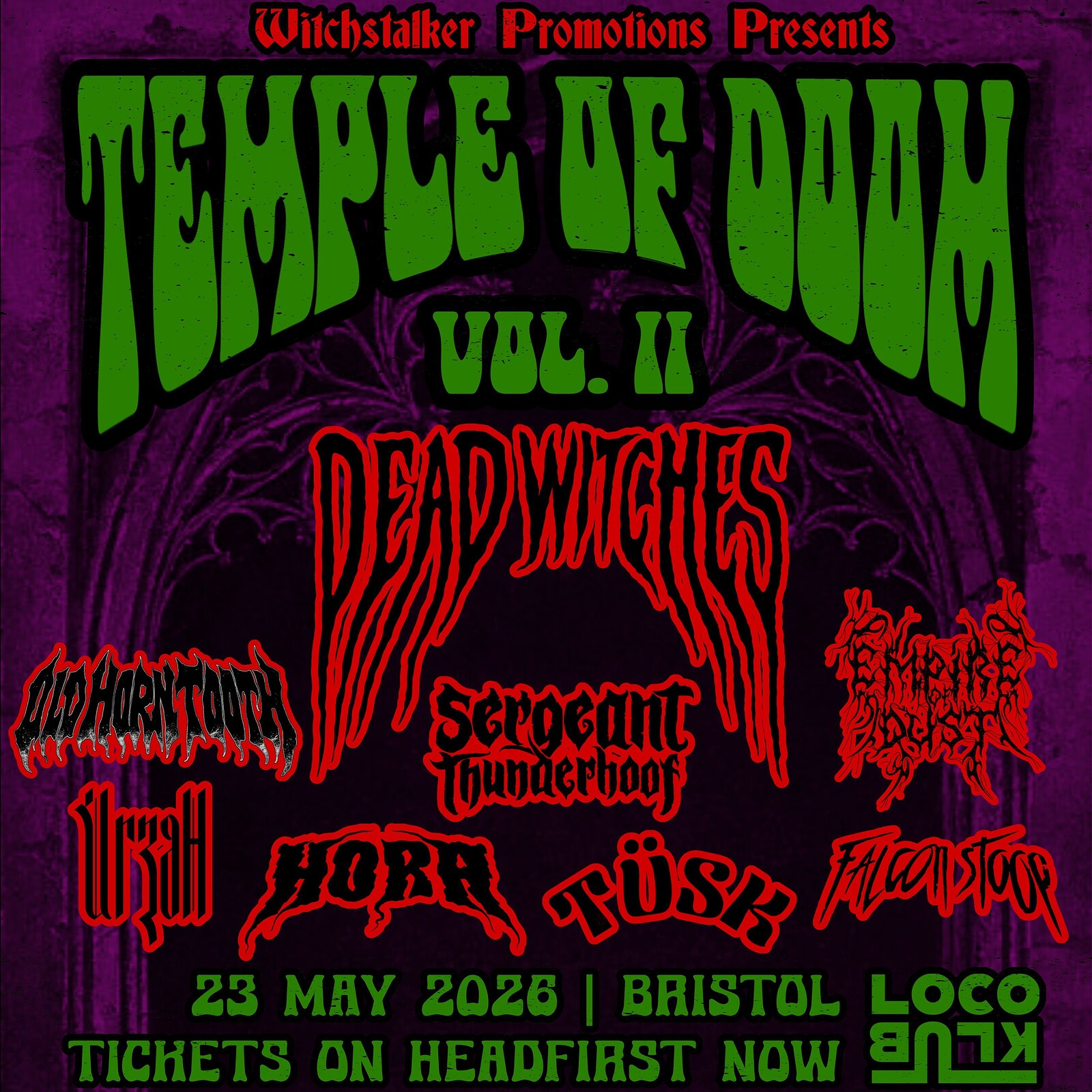 TEMPLE OF DOOM VOL. II @ LOCO KLUB, BRISTOL thumbnail