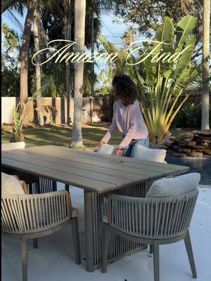 Giving our outdoor space a major upgrade with this stylish patio furniture set from Amazon! 🫶🏽 linking this set in bio (