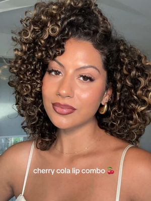 One of my most requested lip combos! 🍒 I loveeee how it gives a little pop of color without being too red! Product 🔗’s a