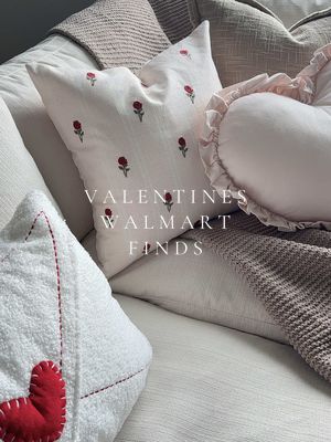 The cutest valentines finds 🌸🌹 All in my b!o on my walmrt strfrnt 💘 @Walmart @Mytexashouse  #walmartfinds #valentinesdec