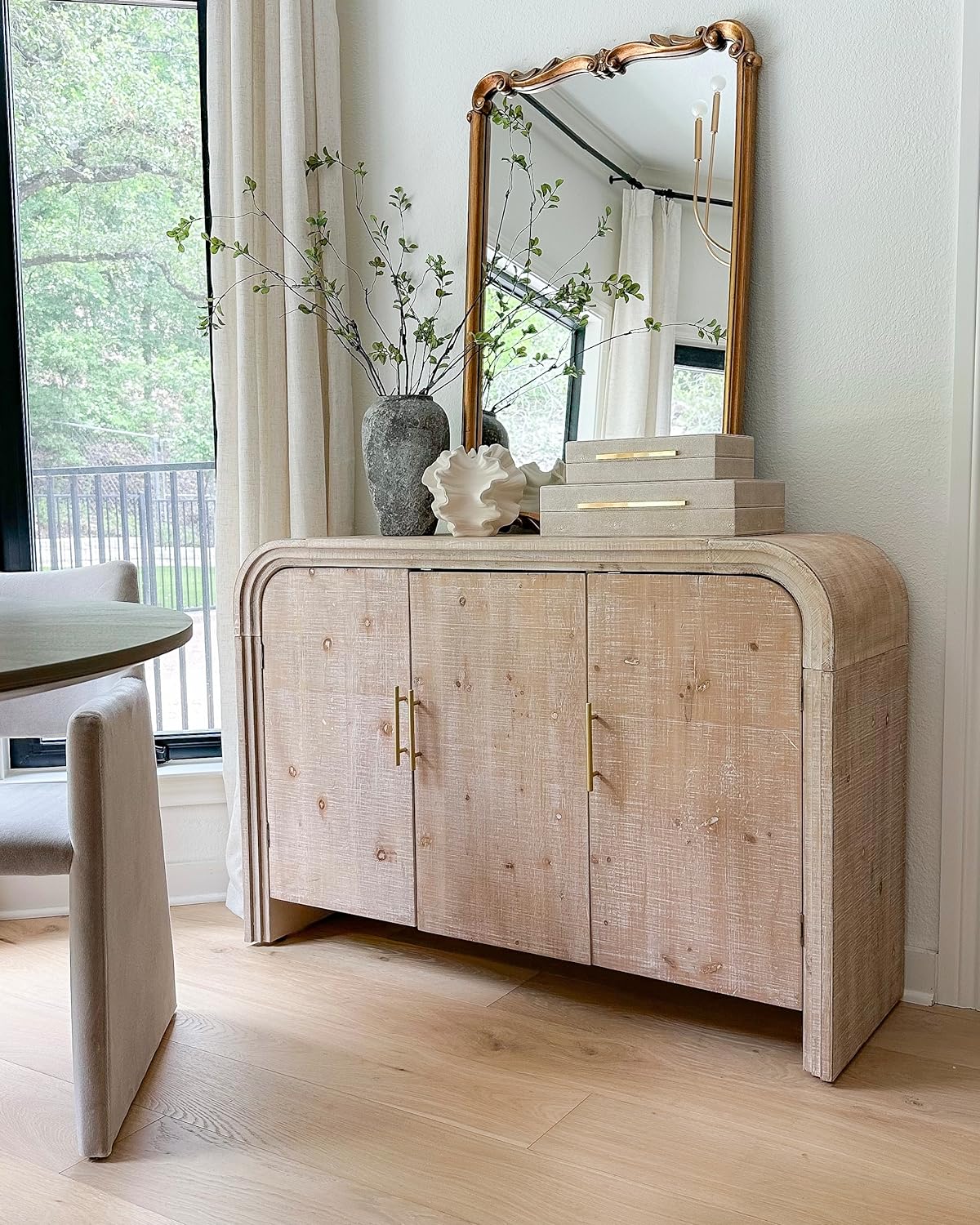 Modern Curved Storage Sideboard  thumbnail