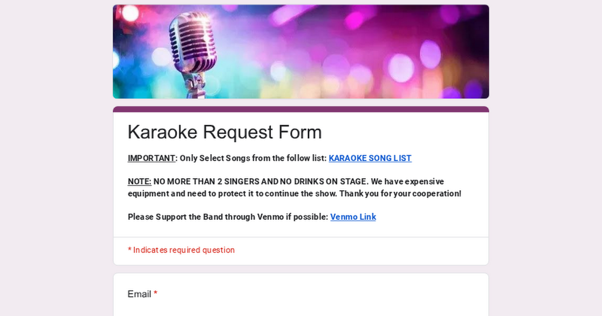 Karaoke Signup Sheet thumbnail