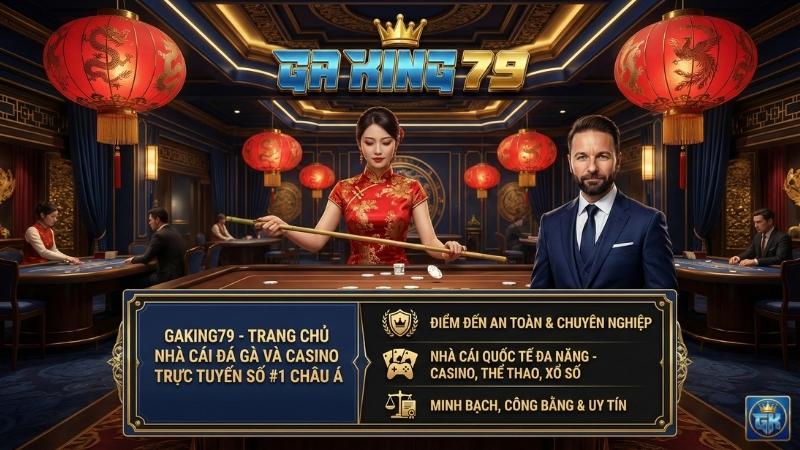 GAKING79 🎖️ NHÀ CÁI CÁ CƯỢC ĐÁ GÀ TRỰC TUYẾN SỐ #1 CHÂU Á thumbnail