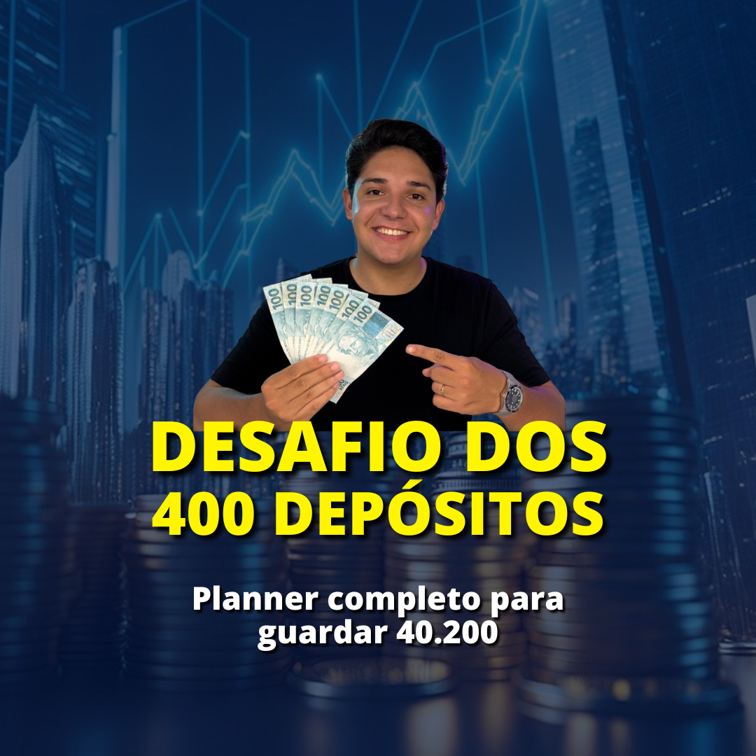 Desafio dos 400 Depósitos - Planner completo para guardar R$ 40.200 thumbnail