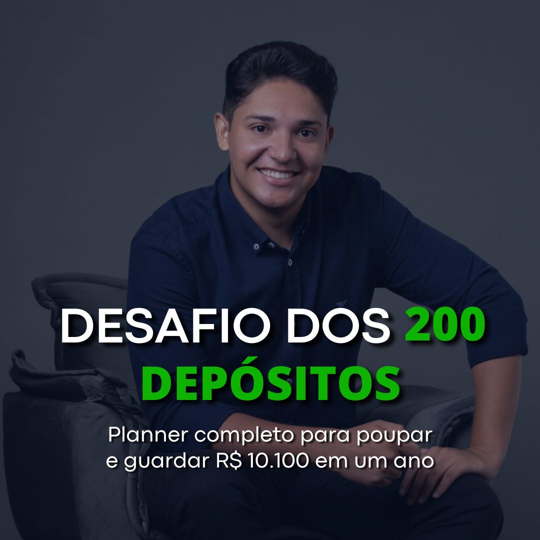 Desafio dos 200 Depósitos - Guarde R$10.100 em um ano thumbnail