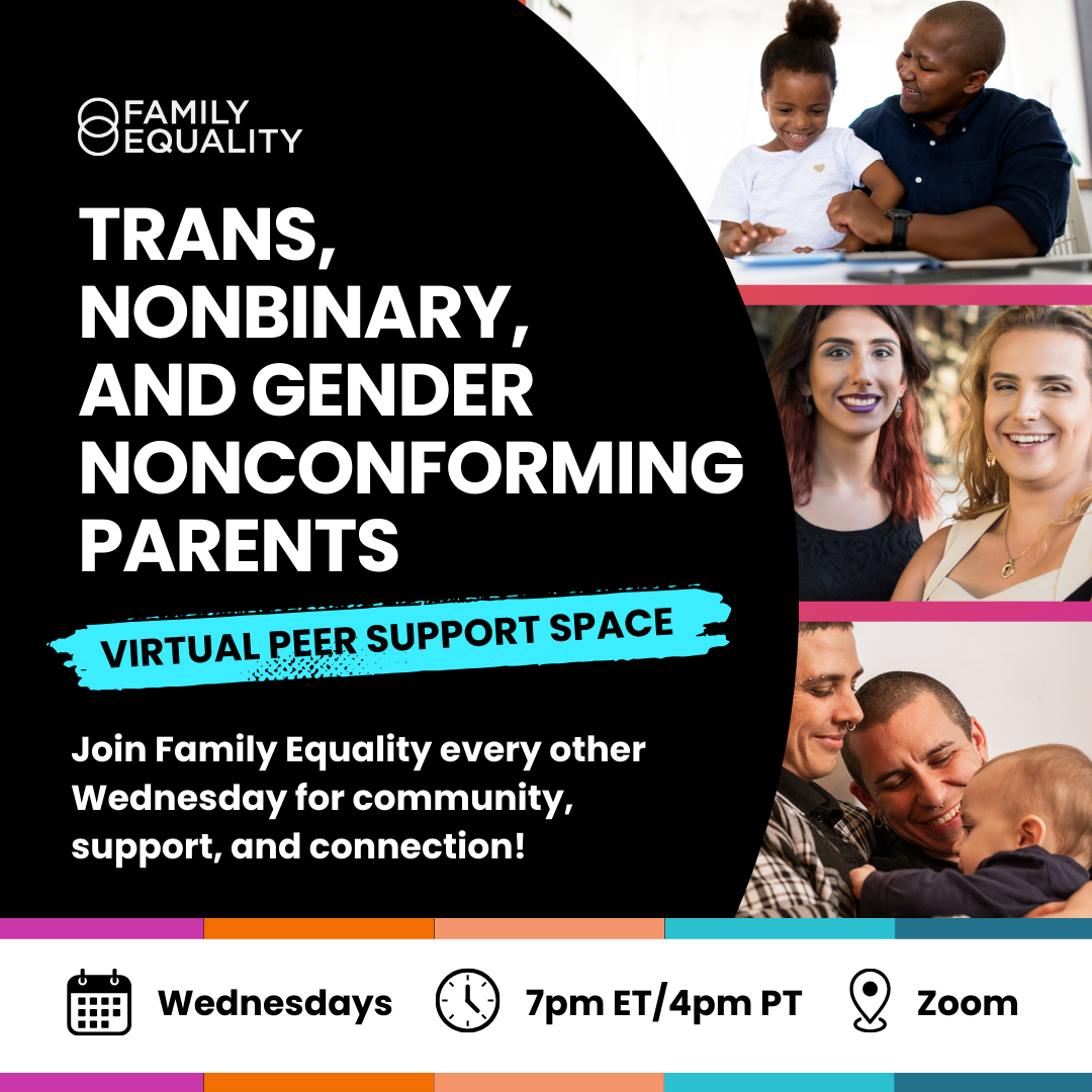 Trans, Nonbinary, GNC Parents Virtual Peer Support Space thumbnail