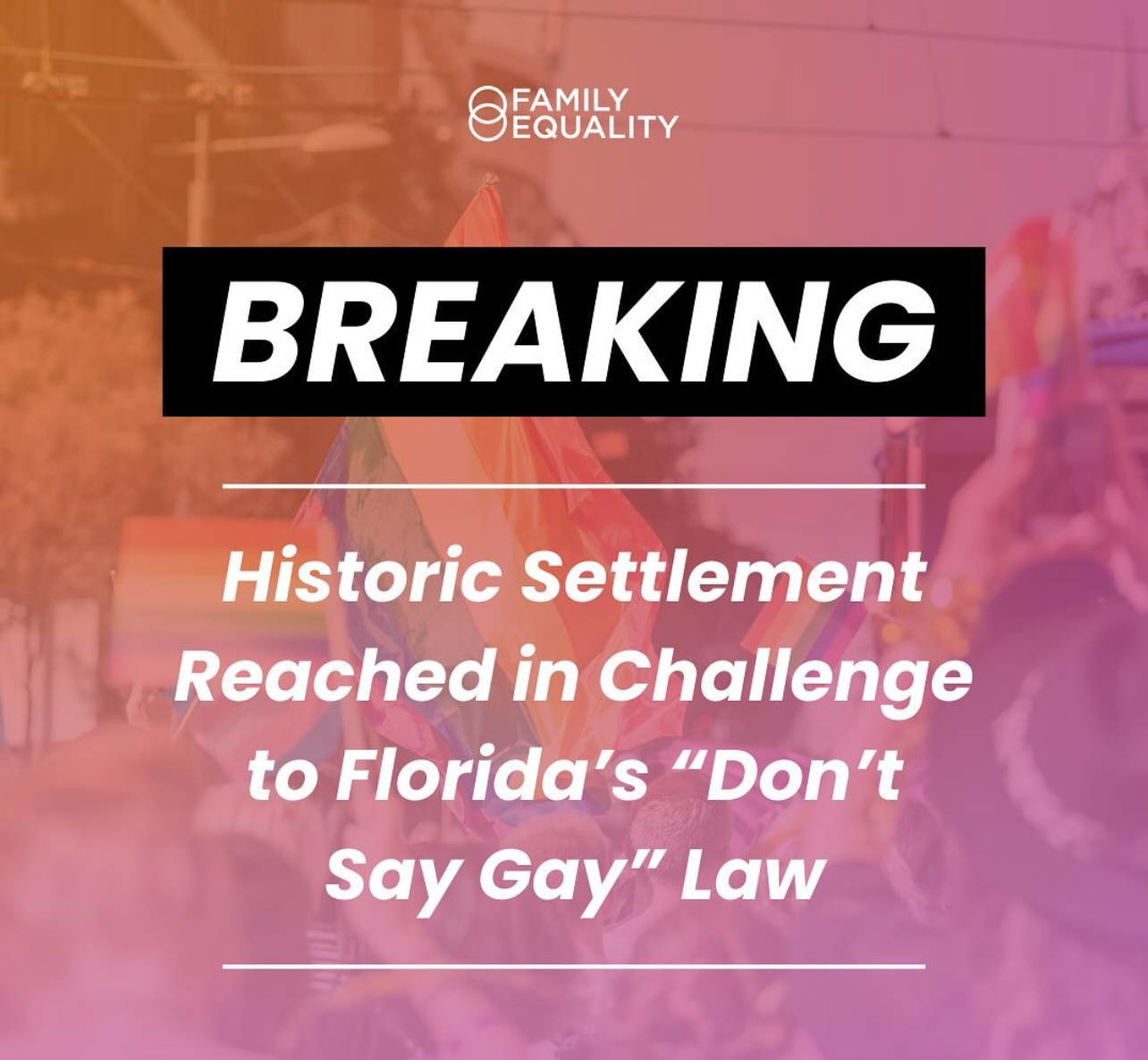 Historic Settlement Reached in Challenge to Florida's "Don't Say Gay" Law thumbnail