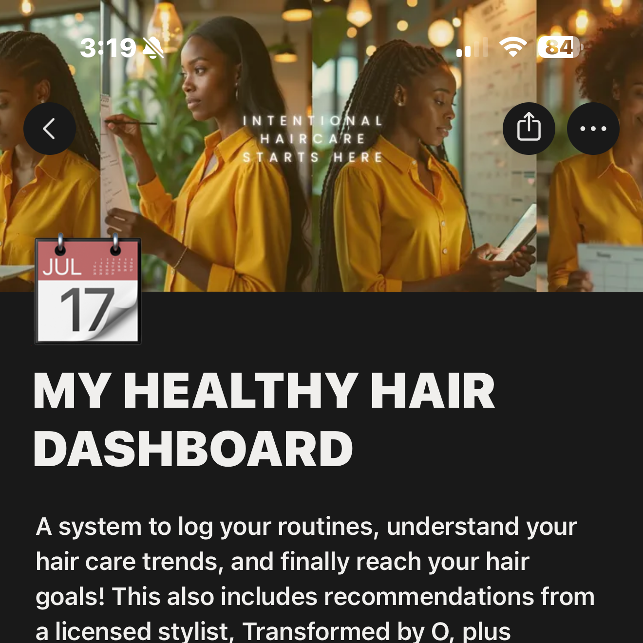 Download MY HEALTHY HAIR DASHBOARD thumbnail