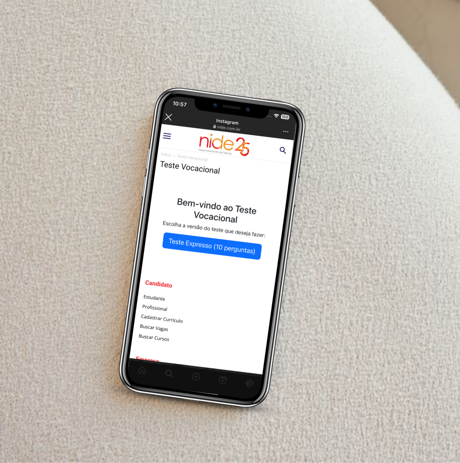 Faça o Teste Vocacional  thumbnail