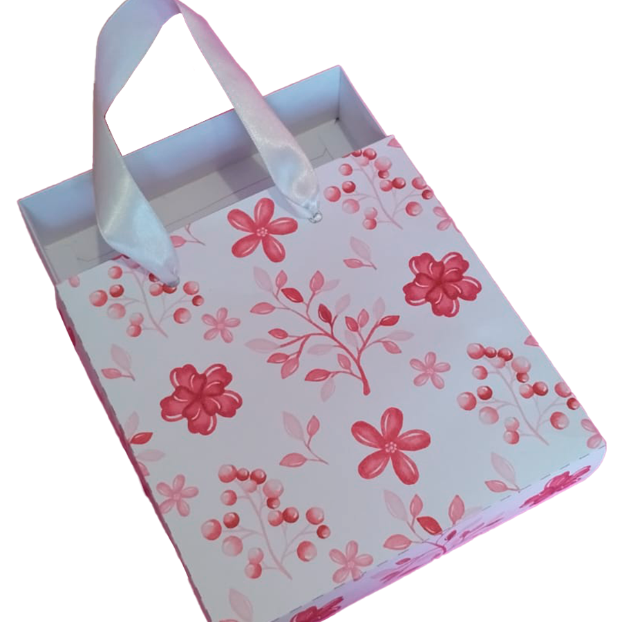 Minicurso - Sacola Caixa Floral Rosa thumbnail