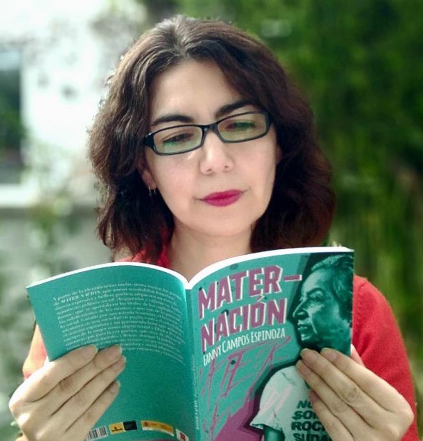 Fanny Campos, autora de los poemarios 𝑀𝑎𝑡𝑒𝑟-𝑁𝑎𝑐𝑖ó𝑛, 𝑅𝑢𝑙𝑒𝑡𝑎 𝑅𝑜𝑠𝑎, 𝐸𝑠𝑝𝑒𝑟𝑝é𝑛𝑡𝑖𝑐𝑎 e 𝐻𝑦𝑠𝑡𝑒𝑟𝑎 𝐻𝑦𝑠𝑡𝑟𝑖ó𝑛, entre otros poemas y cuentos; y de la letra de Cantata Presente (Fondo de la Música, 2024). thumbnail