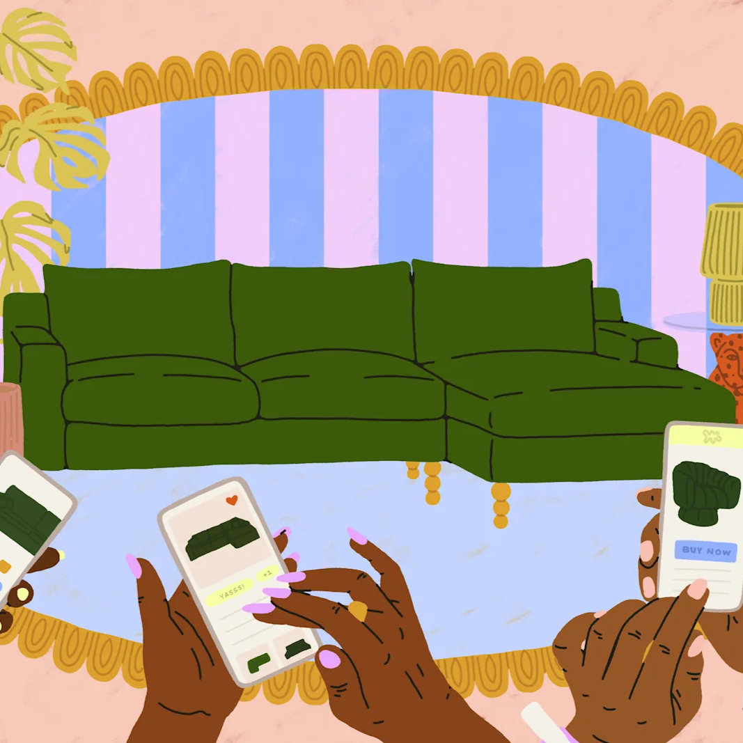 I Finally Bought a Green Velvet Couch — Then, I Found a Community of Black Women Just Like Me thumbnail