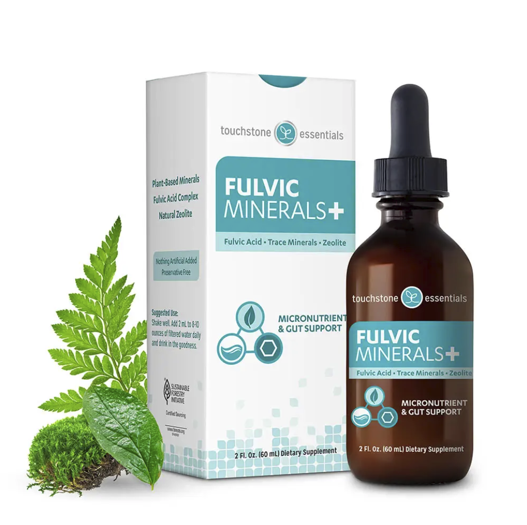 $10 Bottle of Fulvic Minerals - bioavailable trace minerals from plant sources, plus our proprietary processed natural zeolite to support the gut and enhance detoxification. thumbnail