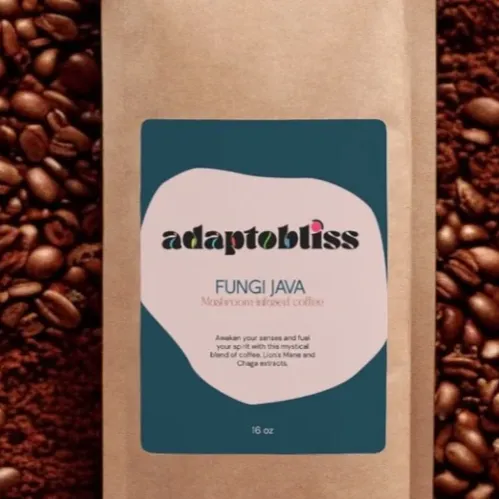 10% OFF  code: LivWell - Adaptobliss Organic Fungi Coffee with Lions Mane and Chaga Mushroom thumbnail