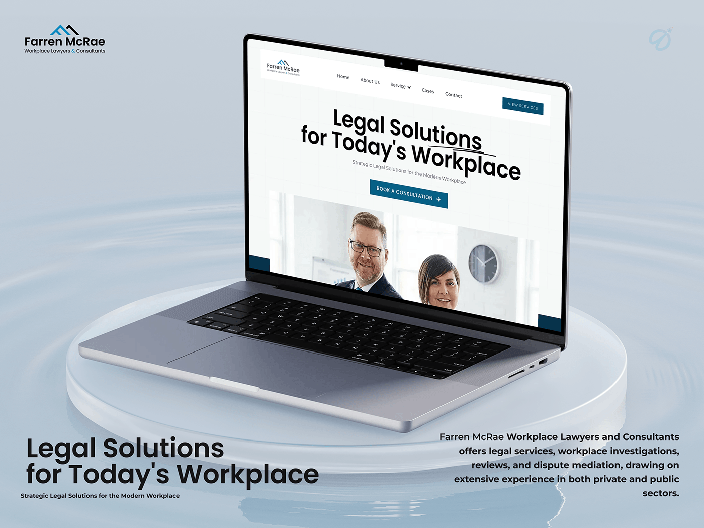 Farren McRae — Law Firm Website UI/UX Design thumbnail
