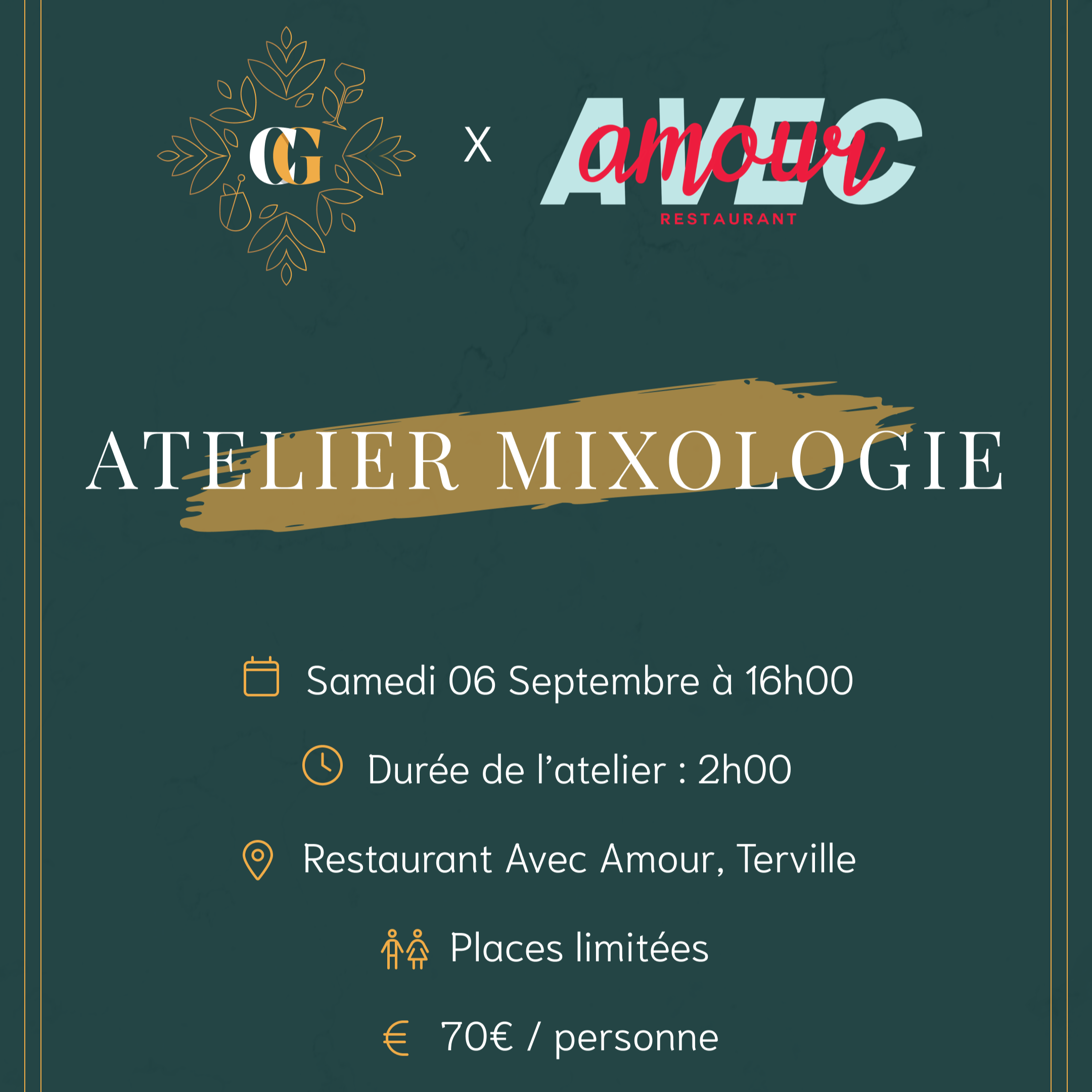 Atelier 06/09 à 16h00, restaurant Avec Amour, Terville thumbnail