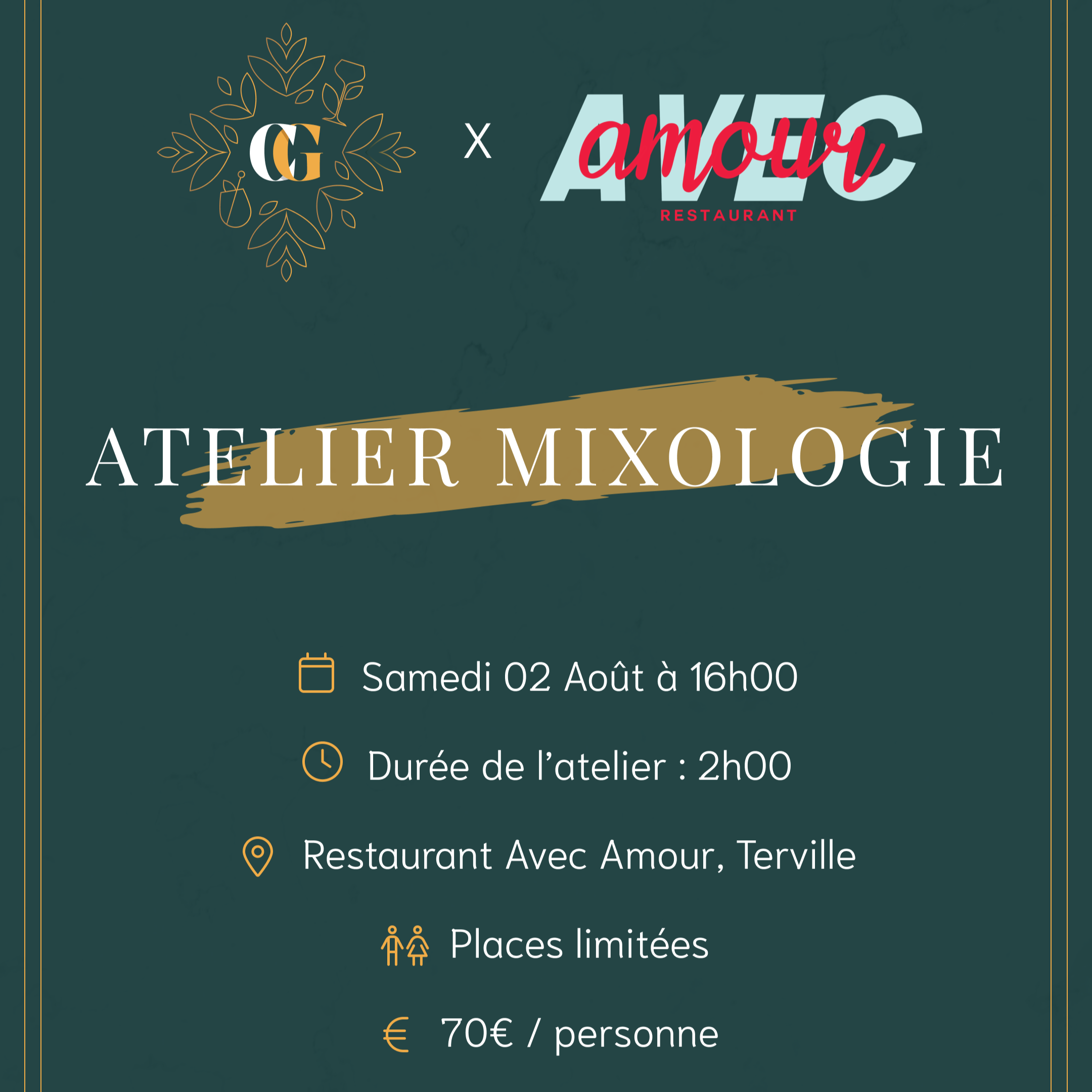 Atelier 02/08 à 16h00, restaurant Avec Amour, Terville thumbnail