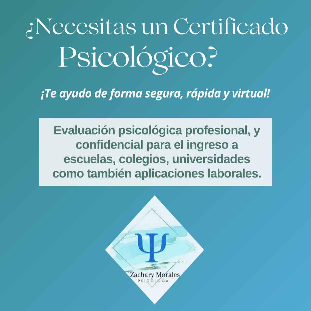 ✅Evaluaciones Psicológicas y Certificados – Confiables, rápidos y adaptados a tu necesidad. thumbnail