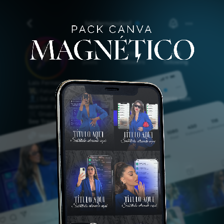 Pack Canva Magnético - Tenha acesso a mais de 10.000 artes editáveis para mais de 100 nichos e subnichos e mais bônus exclusivos. thumbnail
