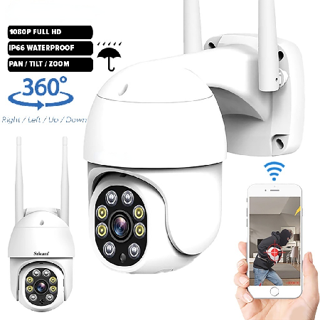 Câmera De Segurança IP À Prova D'água WiFi 360
Graus 1080P FHD CCTV-Light Flash Vision Night lp... thumbnail