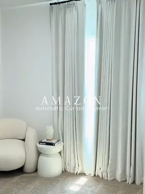 Make your curtains smart in minutes🤝🏼✨| Link in my bio Amazon Storefront🔗 ~ Easy to install, powerful & super quiet🫰🏼🤍 N