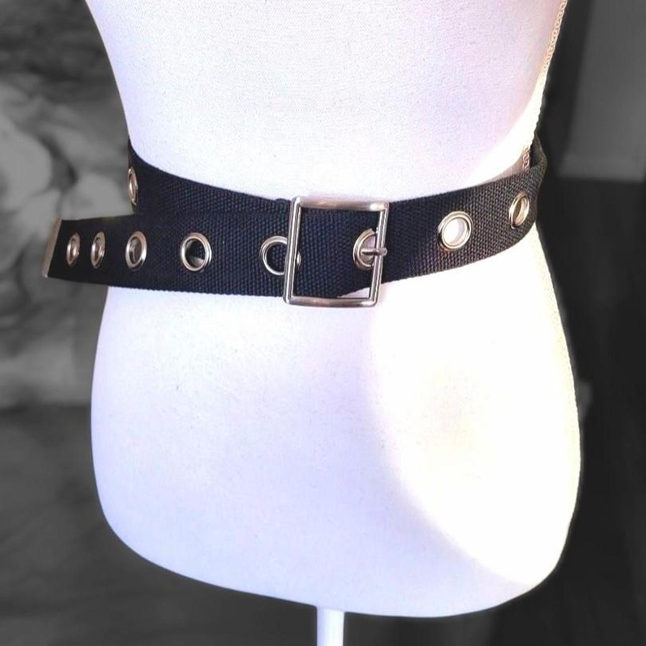 Fabric goth punk grommet belt | Depop thumbnail
