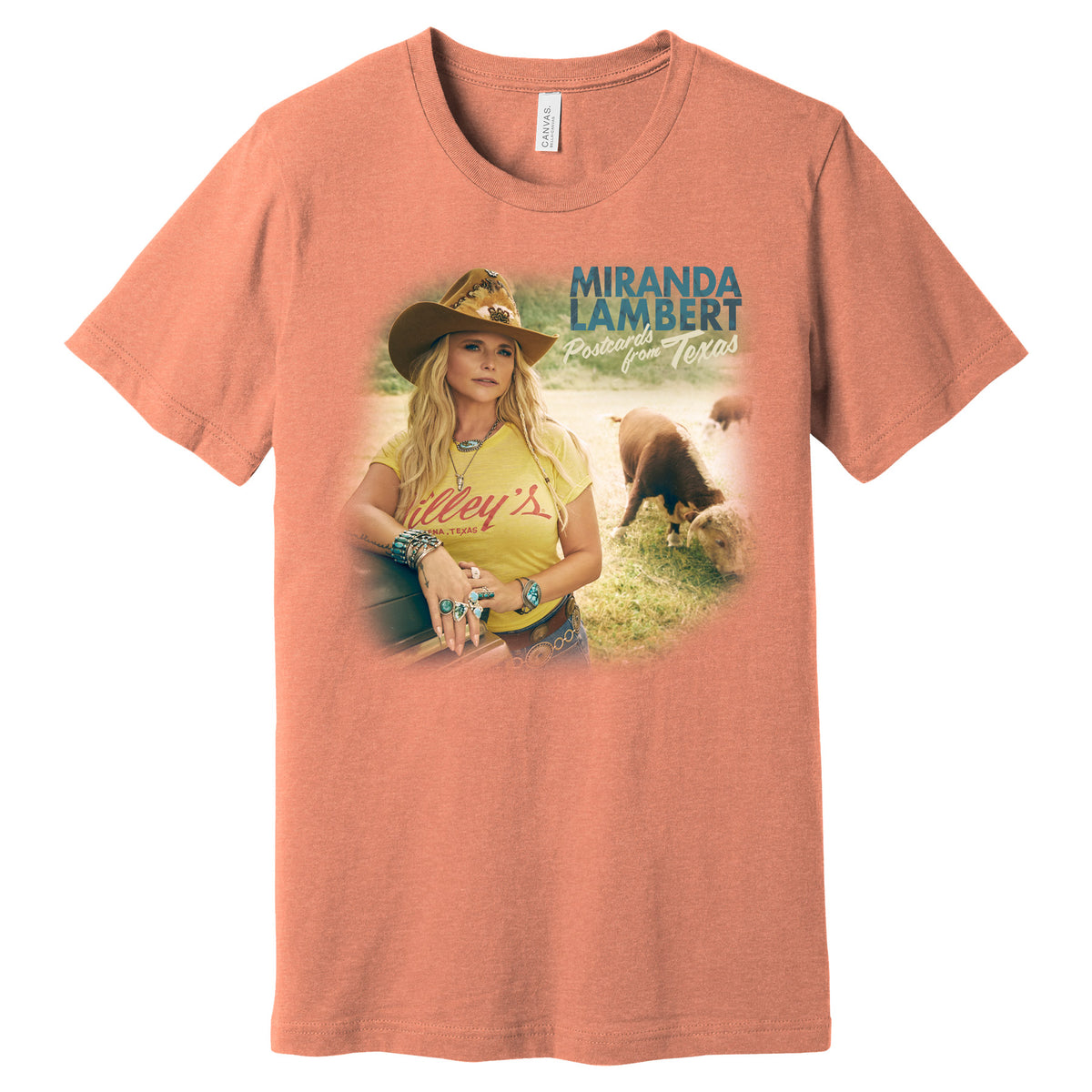Postcards From Texas Tee - Sunset Red thumbnail