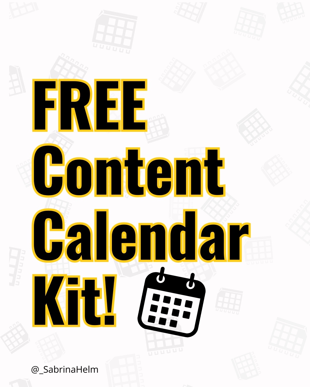 I'm so excited to share my 🆓Content Calendar Kit with 30 prompts for your social media campaigns or non-profit accounts!