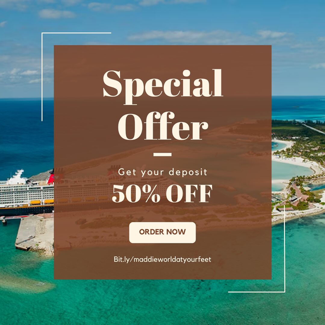 Disney Cruise Line is offering 50% off required deposit for select cruises next year! This is a great offer not to be mi