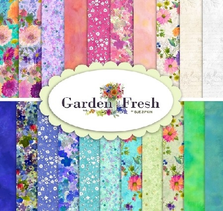 Garden Fresh by Sue Zipkin for Clothworks — Rocking Chair Quilts thumbnail
