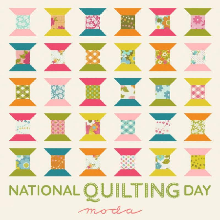 National Quilting Day Mini Spools Pattern •  Free Digital Download — Rocking Chair Quilts thumbnail