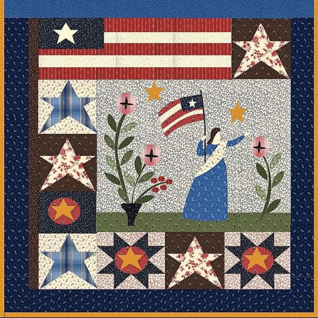 Happy Flag Day! from all of us at @rockingchairquilts 
#landofthefree #homeofthebrave #americathebeautiful #liberty.
The