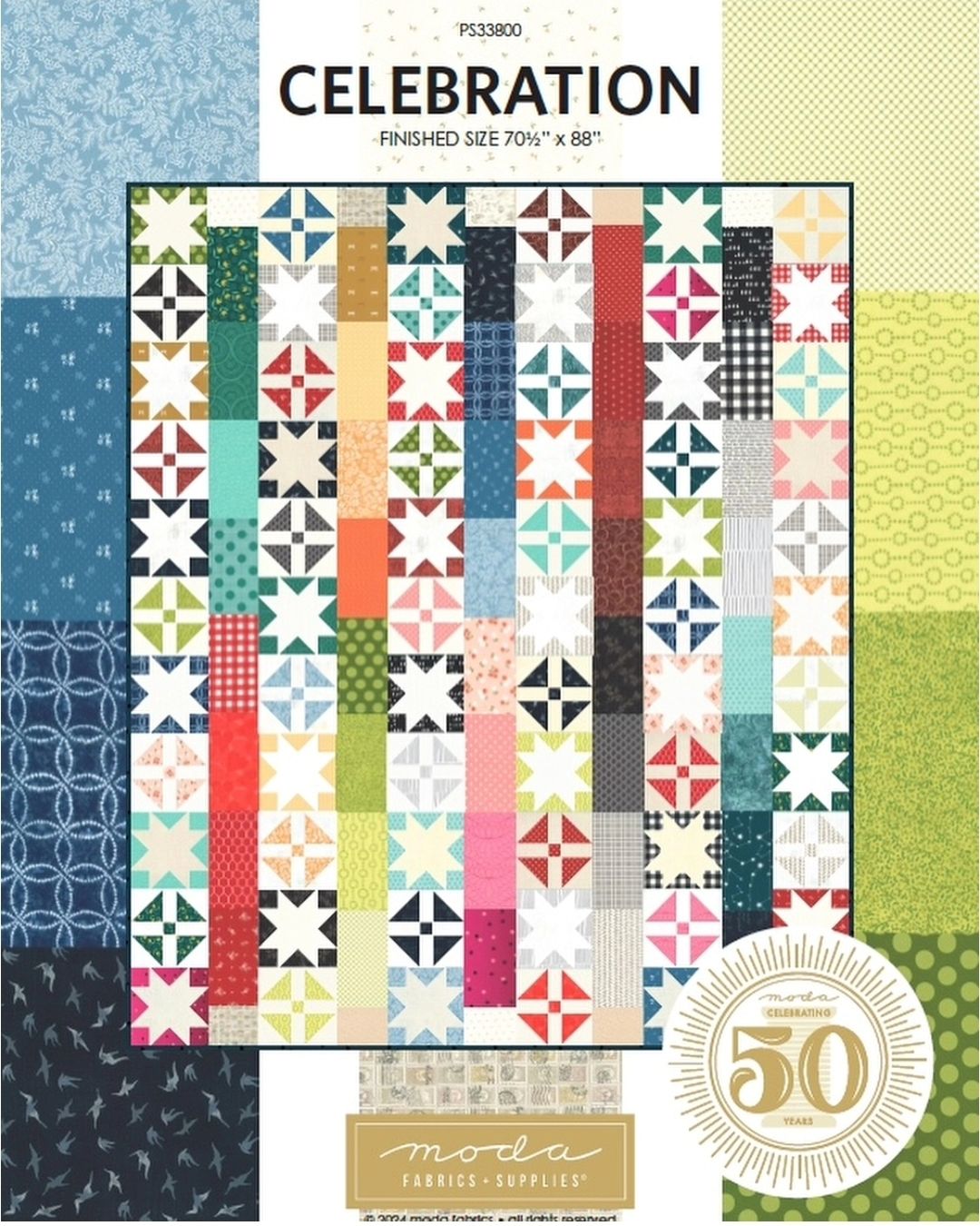 From @modafabrics #celebrating50yearsofmodafabric
To celebrate 50 Years of Moda, the kind folks at Moda have created a 