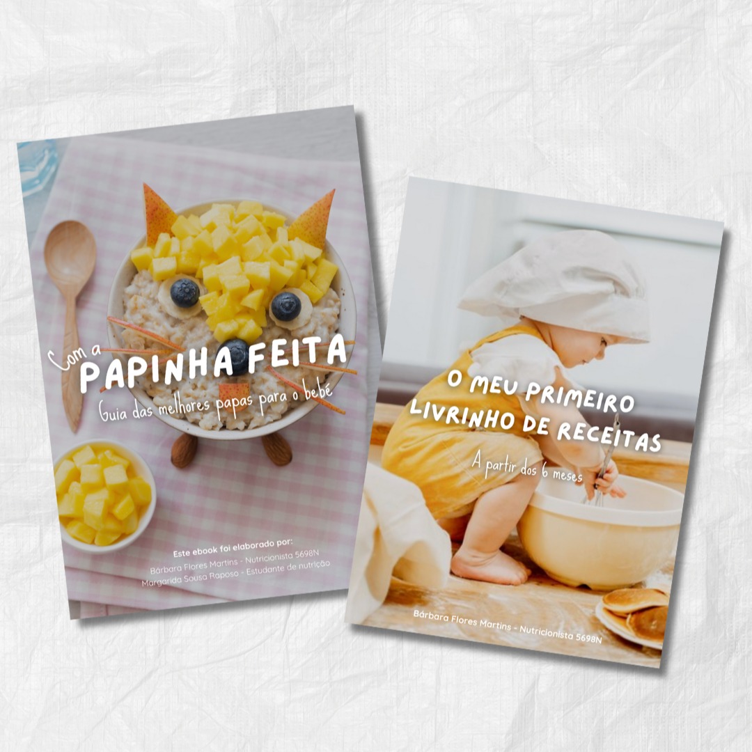 E-books "O meu 1º livrinho de receitas" & "Com a Papinha Feita" thumbnail