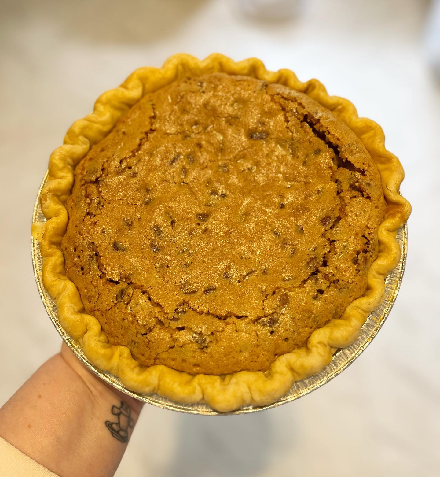 The Derby season’s first look at my Triple Crown Pie!

Today’s pie is actually bourbon-free. Friendly reminder that I’m 