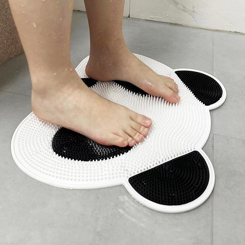 [#1]  Panda Pattern Non-Slip Massage Bathroom Mat thumbnail