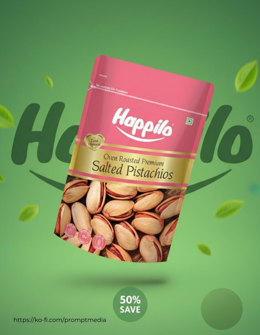 Happilo Pistachio Prompt - PROMPT MEDIA's Ko-fi Shop thumbnail