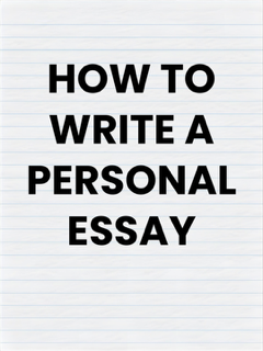 "How to Write a Personal Essay" beginner online workshop thumbnail