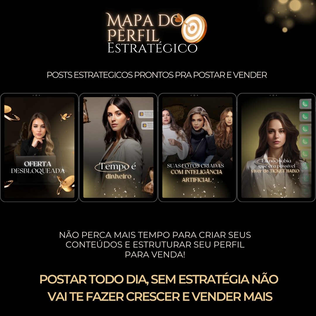 Mapa do Perfil Estratégico (O kit mais completo para você transformar o seu Instagram em uma máquina de vendas Só 47,00 thumbnail