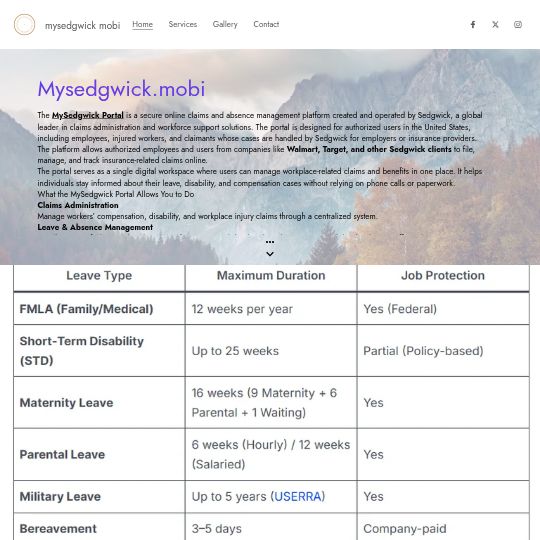 mysedgwickmobi.website3.me thumbnail