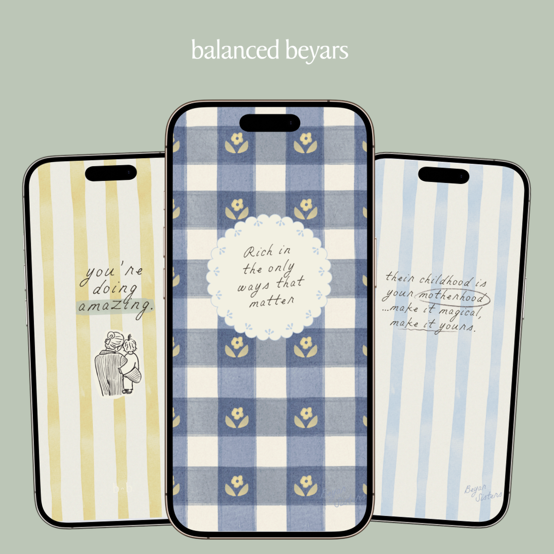 Free Motherhood iPhone Backgrounds & Positive Affirmations ( thumbnail