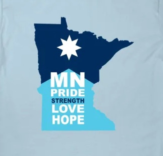 MN Pride, Strength, Love & Hope  T-Shirt thumbnail