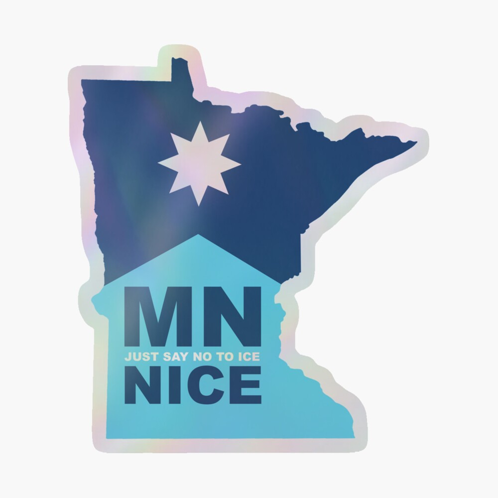 MN Nice - just sy no to ice - Sticker thumbnail