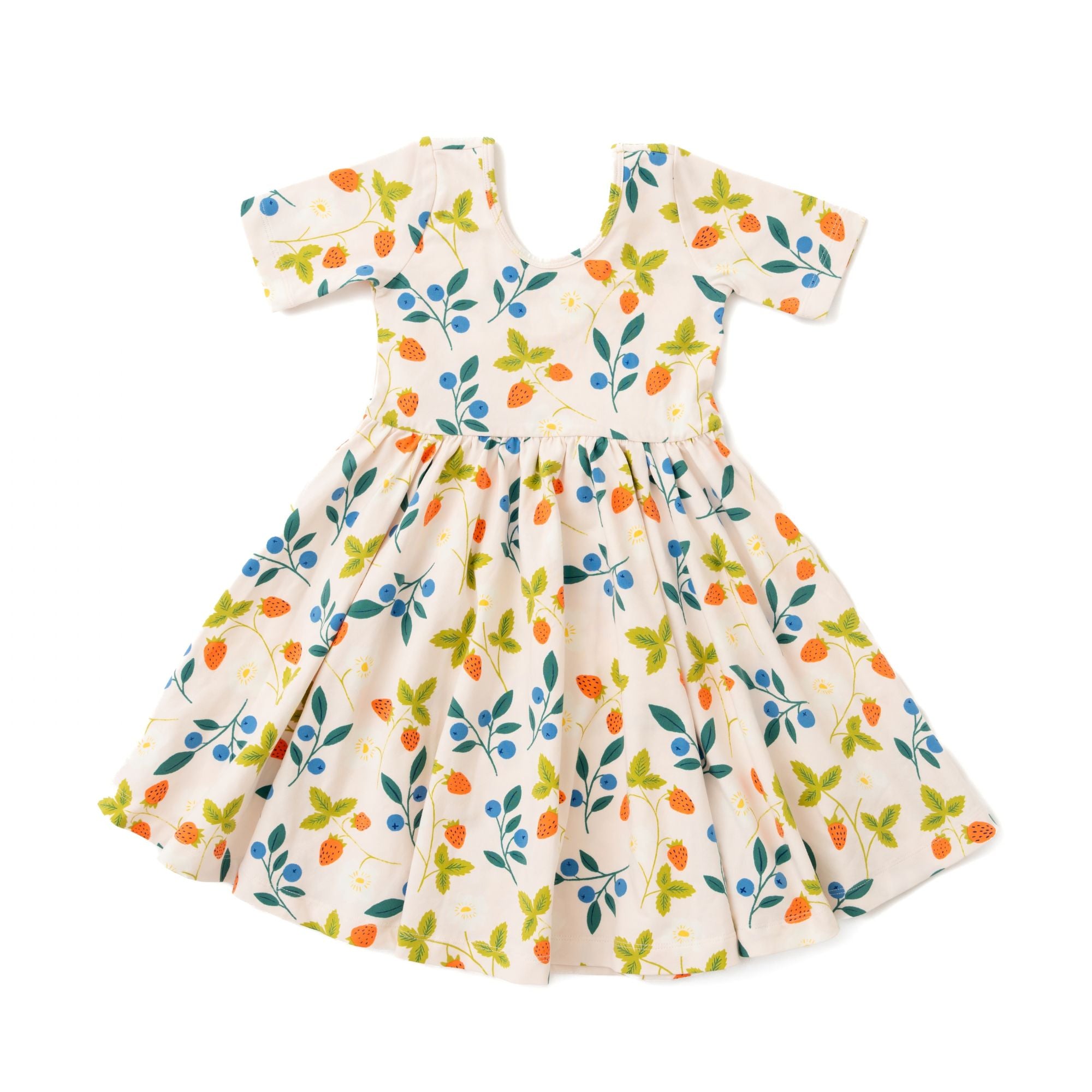 The Short Sleeve Ballet Dress in Very Berry thumbnail