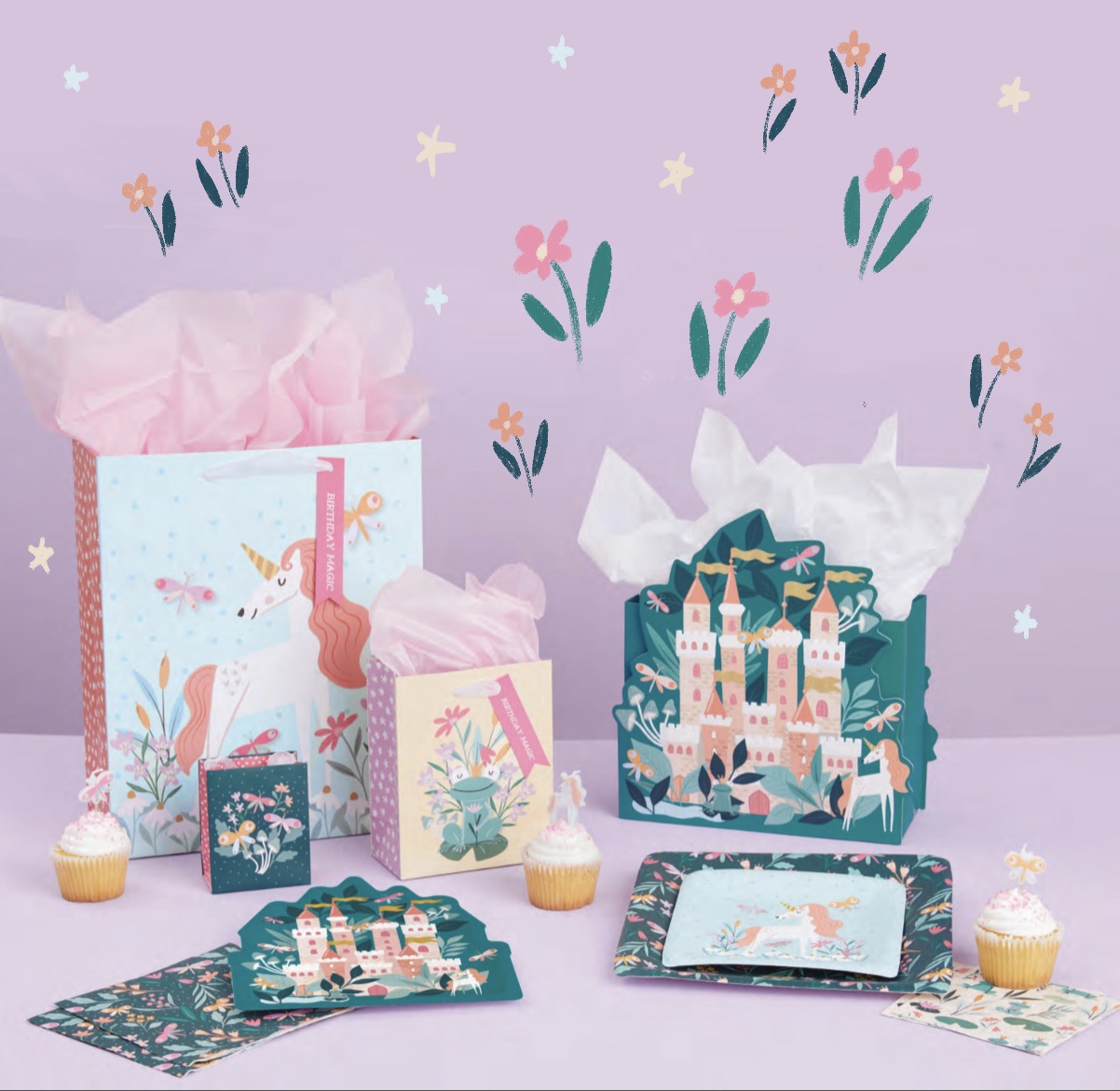 Enchanted Garden gift wrap and party collection for Designdesign thumbnail