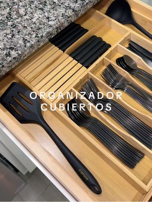 Por fin encontré un organizador que se adapta perfecto a mi gaveta 🙌 #AmazonFinds #CutleryOrganizer #DrawerHack #Kitchen