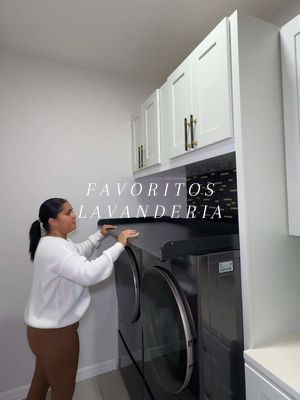 el laundry ya se siente mas personalizado lo ame!!! #washer #dryer #homeappliances #countertops