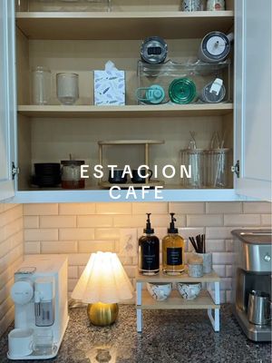 organiza mi nueva casa conmigo, armando la estación del café 🏡☕️ #coffeestationidea #newhome #backbenchersonflipkart #fu