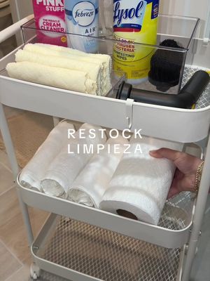 Restock de mi carrito de limpieza y ahora todo fluye mejor 🧼✨ #CleaningRoutine #HomeReset #CleanHome #paratiiiiiiiiii #p